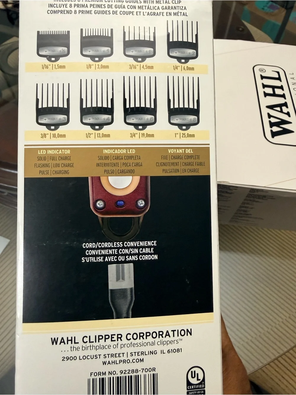 Wahl NIB Legend Cordless Clipper in Burgundy and Gold